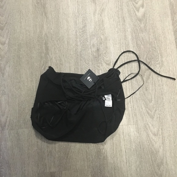 Black Crop Top - Picture 3 of 5